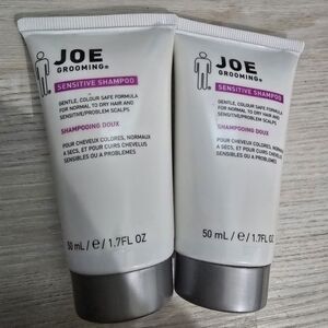 JOE Grooming Sensitive Shampoo 1.7 FL OZ Travel Size X2 New